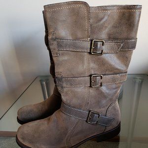 Distressed Emilie Brown Biker Boots Sz 11 - New